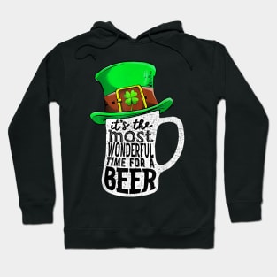 It's The Most Wonderful Time For A Beer Hat St Patrick's Day Hoodie